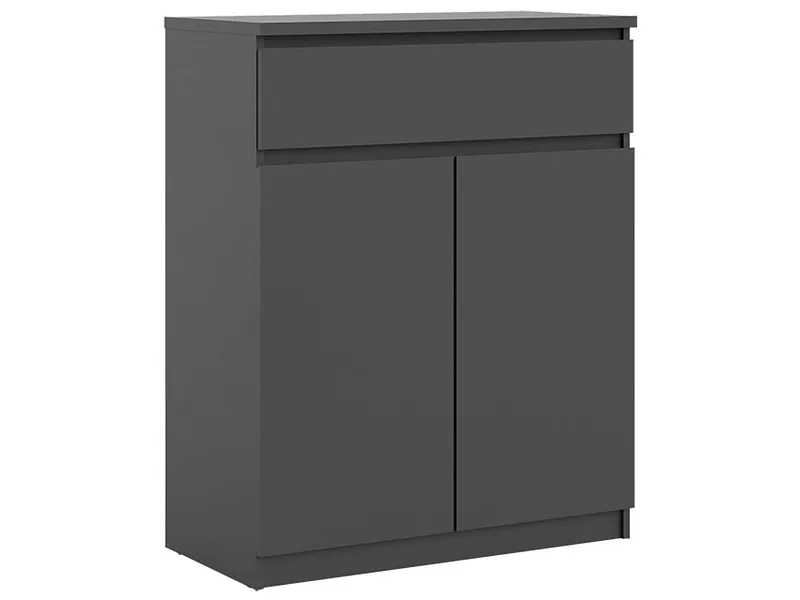 Kommode NAIA 2 Türen 1 Schublade 40x80.4x100.4cm schwarz matt
