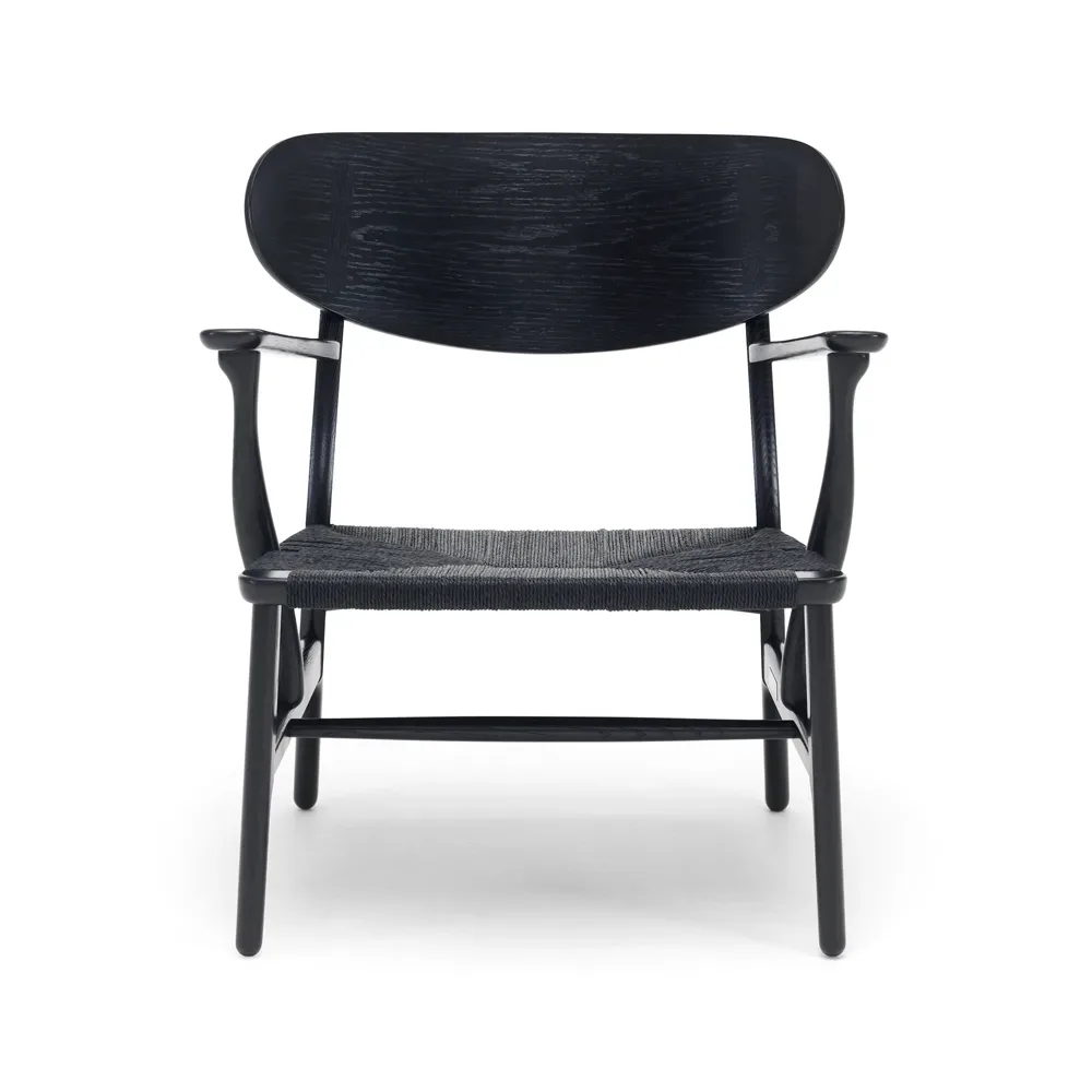 Carl Hansen & Søn CH22 fåtölj Svartlack ek-svart