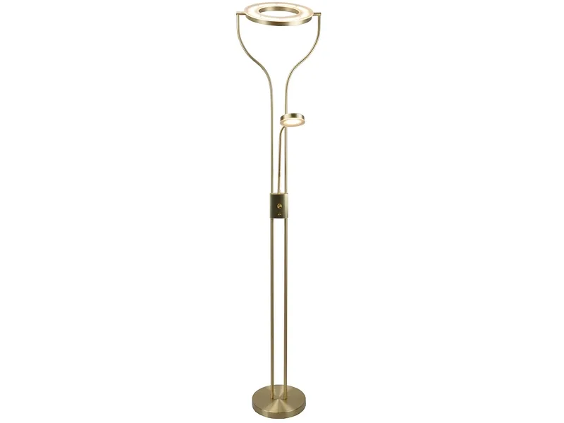 Stehlampe MAJOR variable Intensität 180cm 18.5W goldfarben