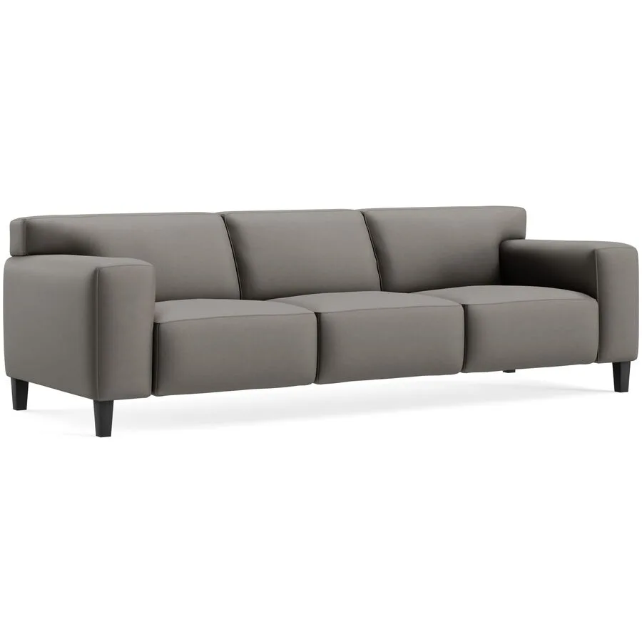 Sofa Vada Grau Leder 260 cm 94 cm - Möbel Konfigurator: Traummöbel individuell zusammenstellen