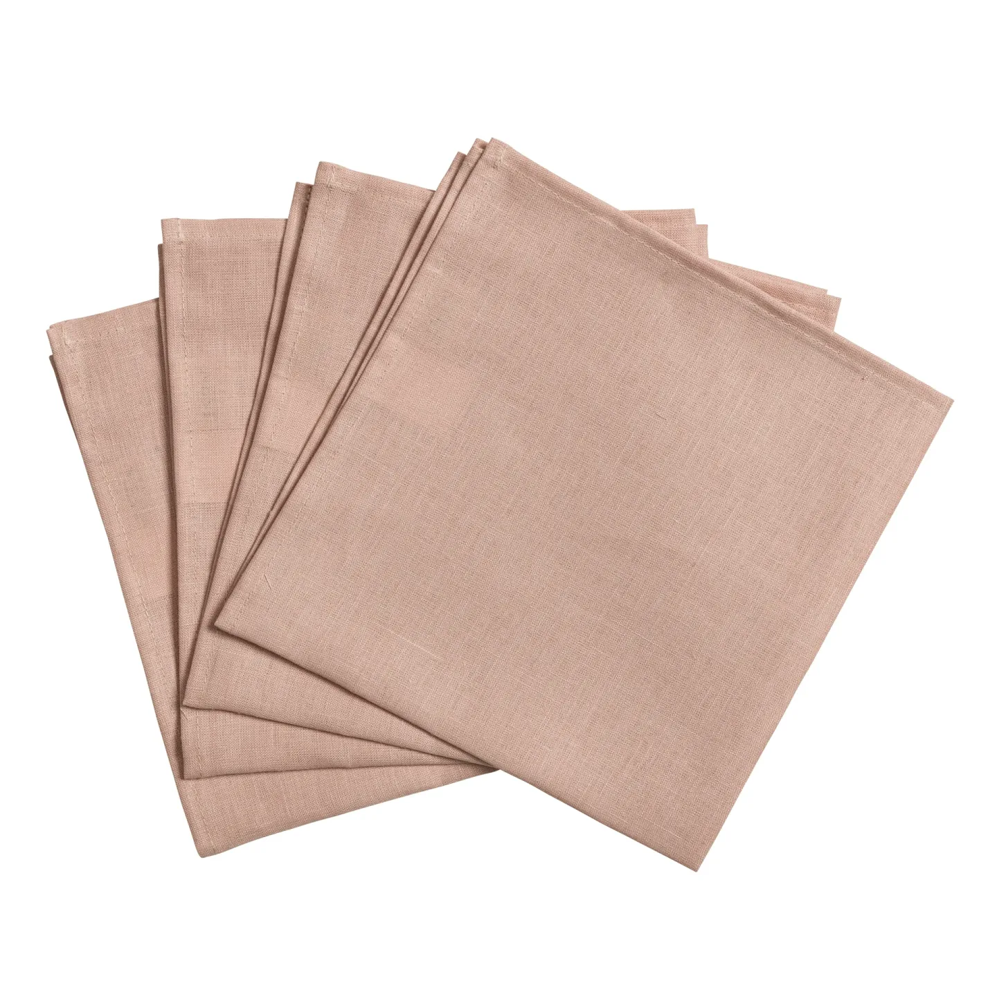 Scandi Living Clean linneservetter 45x45 cm 4-pack dusty rose