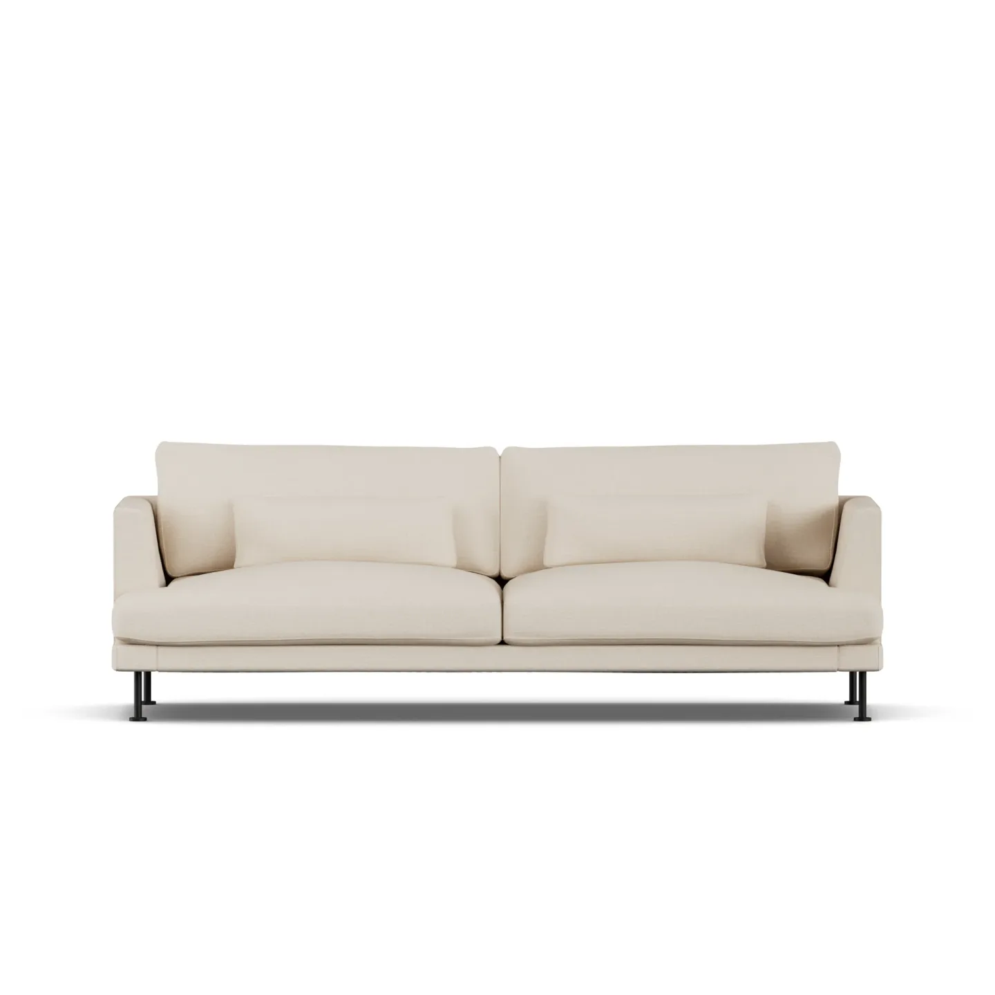 1898 Bredhult soffa Same Beige 6670-svart stål, 3-sits