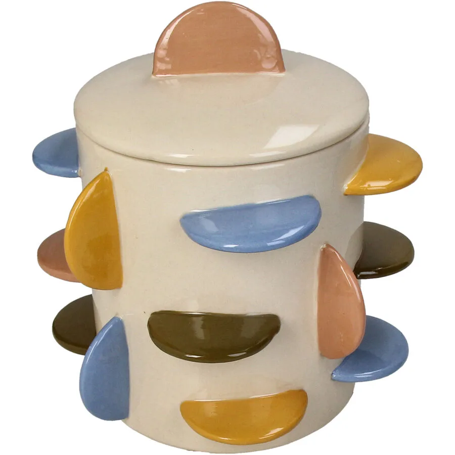 Einmachglas Levend Deckel Steingut Steingut B 21 cm - Farbe: Multi