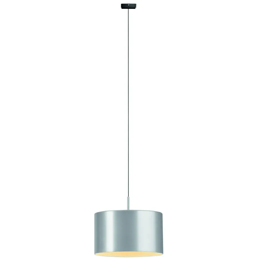 Designer-Pendellampe Bankamp Strada Pro Grand Metal aluminium matt dimmbar D 20 cm - LED - Lichtfarbe: Extra warmweiss - Material: Aluminium/Acryl -