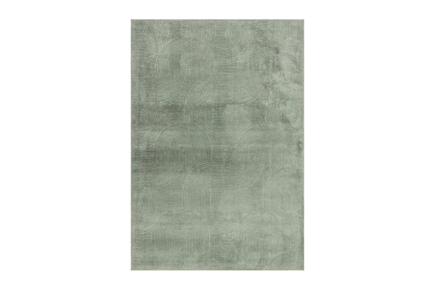 Momita Friezematta 160x230 cm Rektangulär - Grön