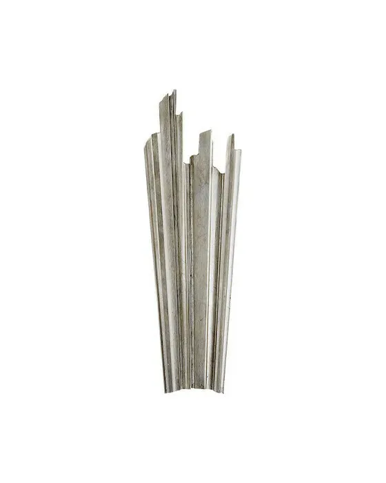 Claymore Sconce Burnished Silver Leaf