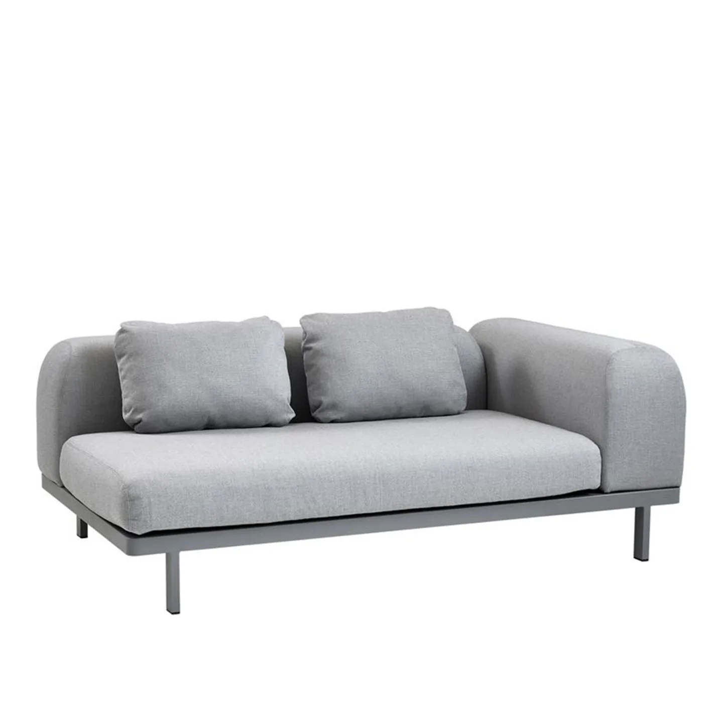 Cane-Line - Space 2-seater, Back Cushion, Teak Sideboard - Soffor utomhus - Foersom & Hiort-Lorenzen MDD