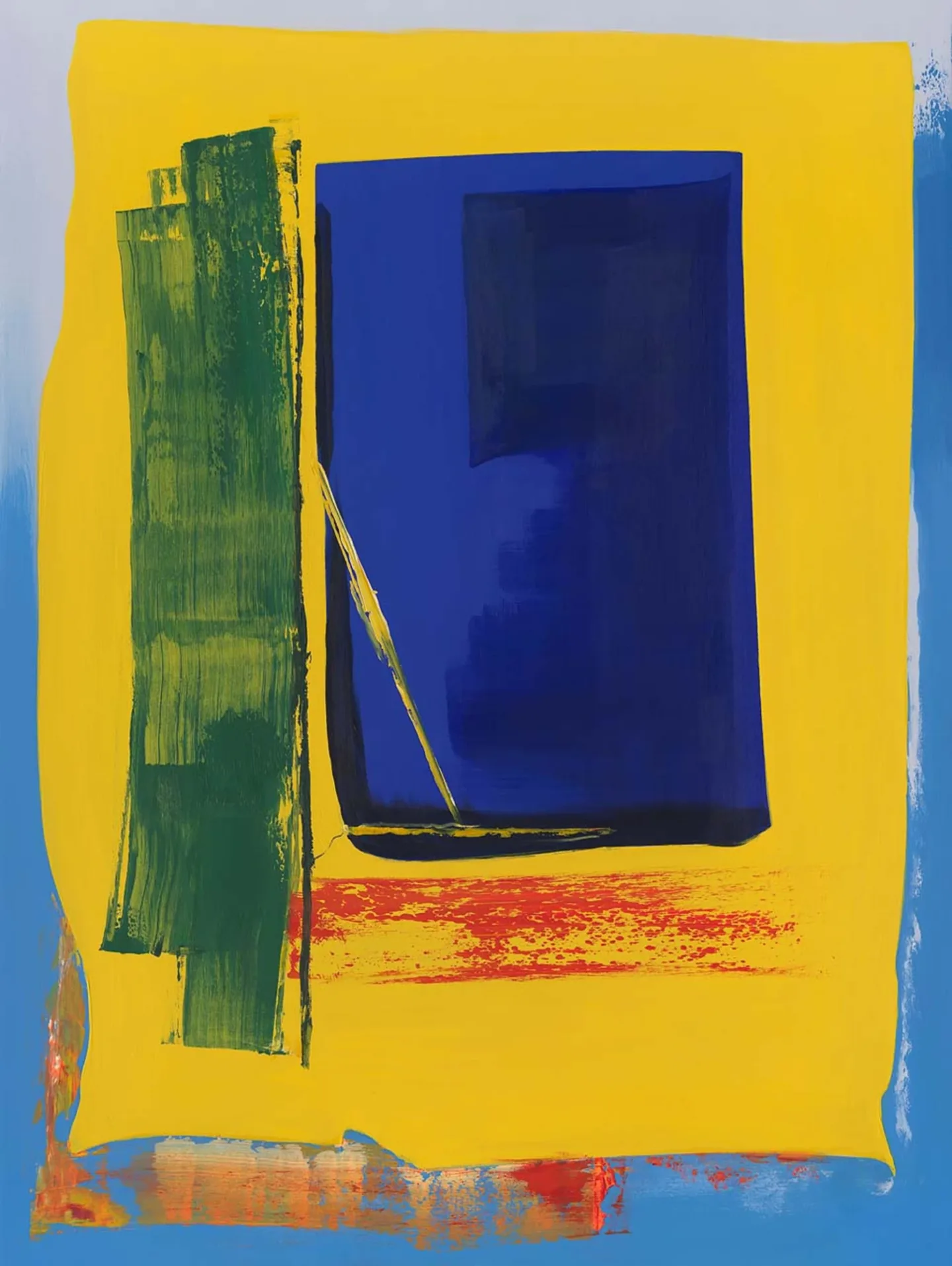 image LAND Gemälde Blue And Yellow | Schubiger Möbel