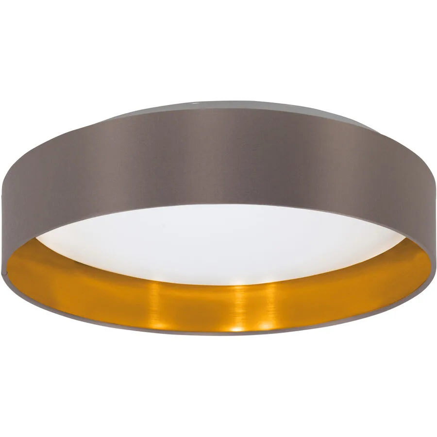 Eglo Deckenlampe Maserlo 2 Weiss Stahl/Kunststoff 9 cm - Material: Kunststoff/Stahl - LED - Lichtfarbe: Warmweiss - LED Energiesparlampen