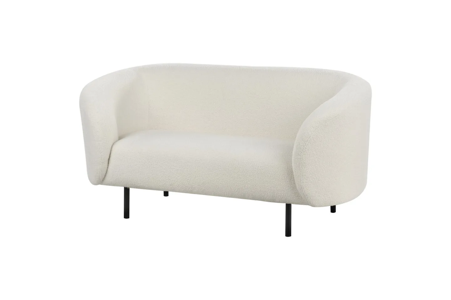 Tuka Soffa 2-sits - Svart/Vit