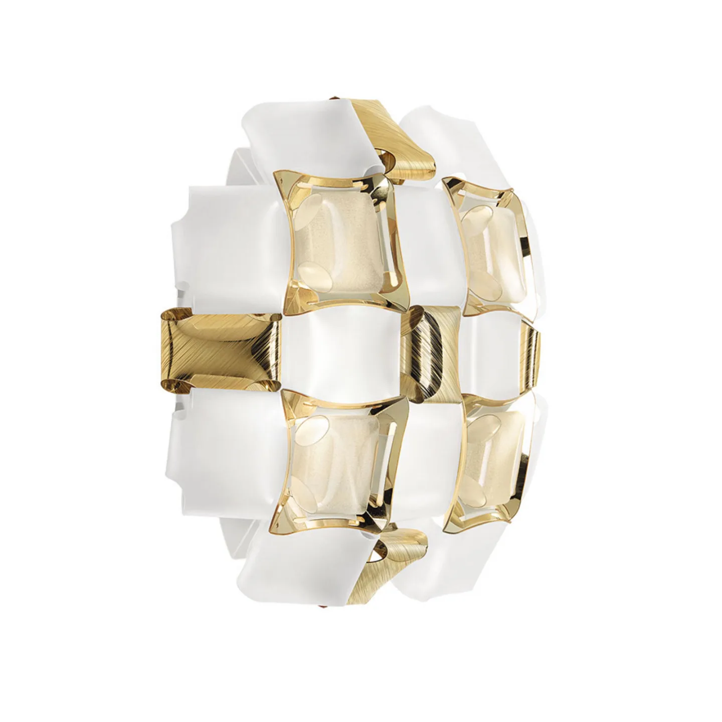Mida Applique Wandleuchte White/Gold - Slamp - Wohnzimmer - Kunststoff