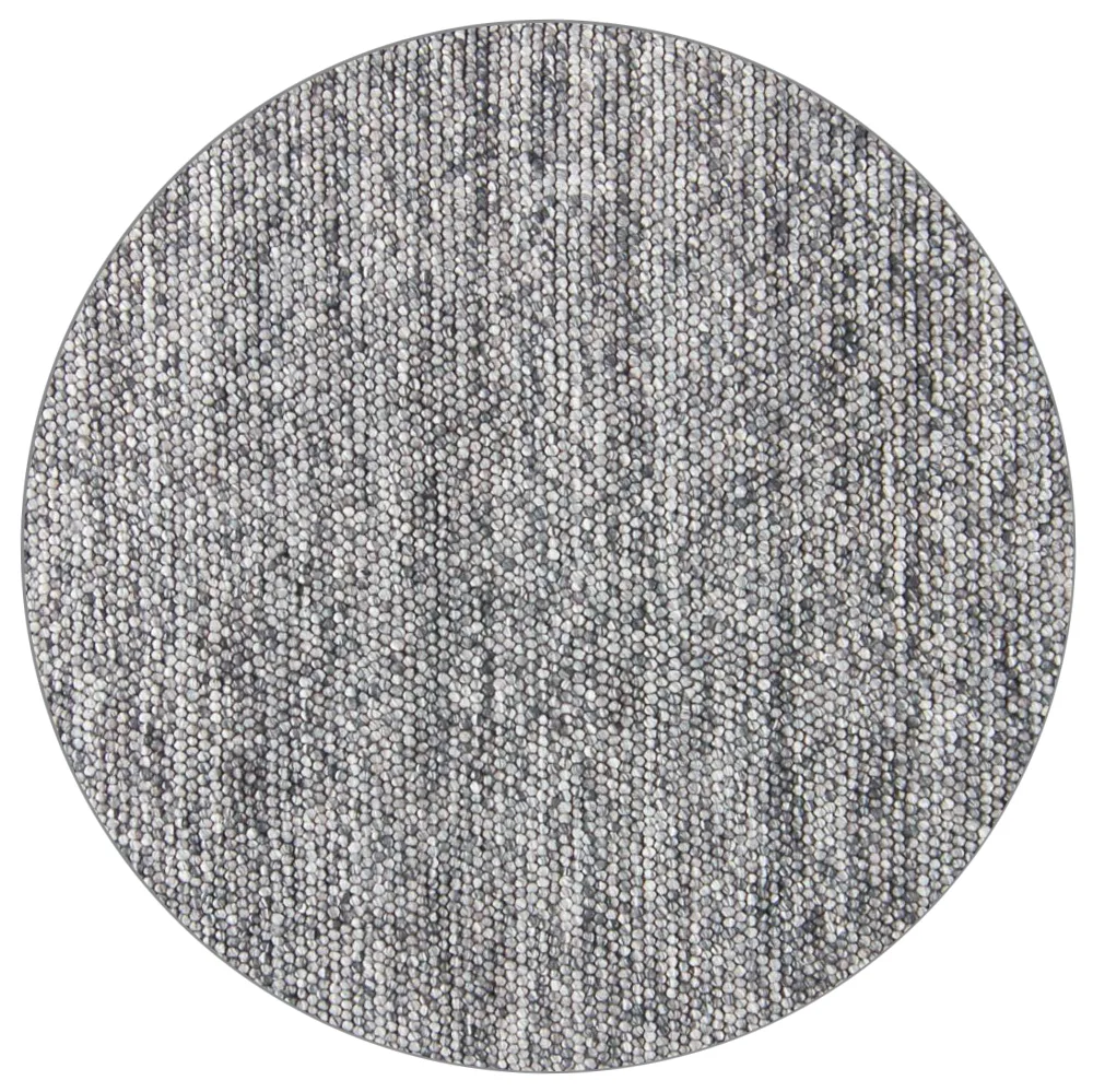 Runde tepper - Avafors Wool Bubble (grå) (Størrelse: Ø 120 cm)