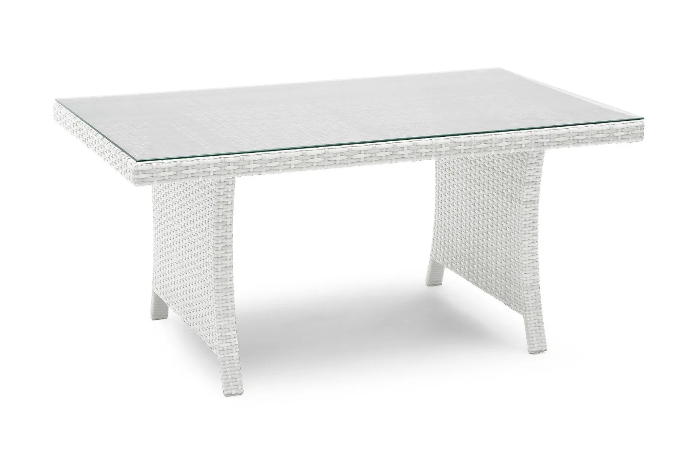 Loungebord Wisconsin Högt 120 cm Konstrotting/Vit - Hillerstorp