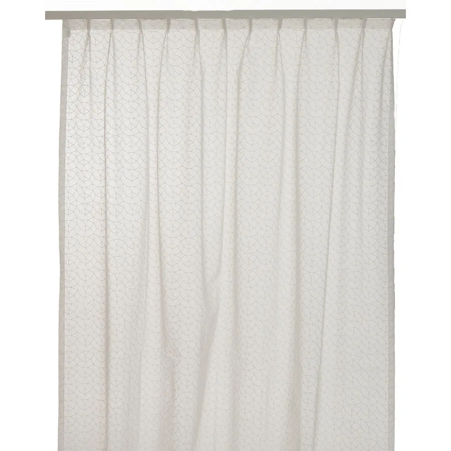 Vorhang Rimini ecru Polyester B 150 cm Transparent