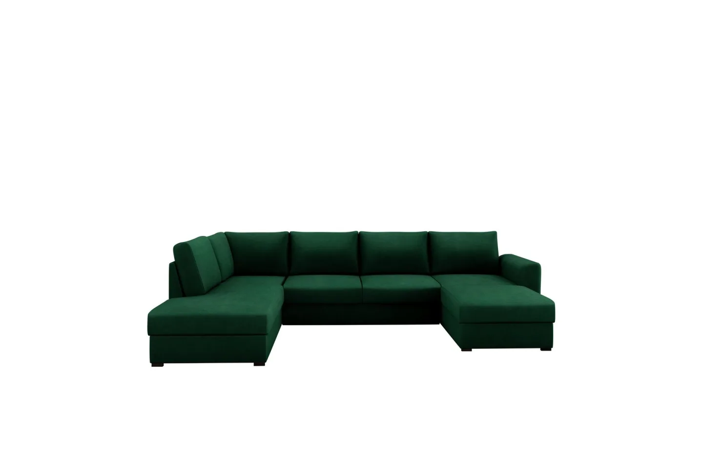 Taberk Bäddsoffa med Divan och Schäslong 4-sits - Grön