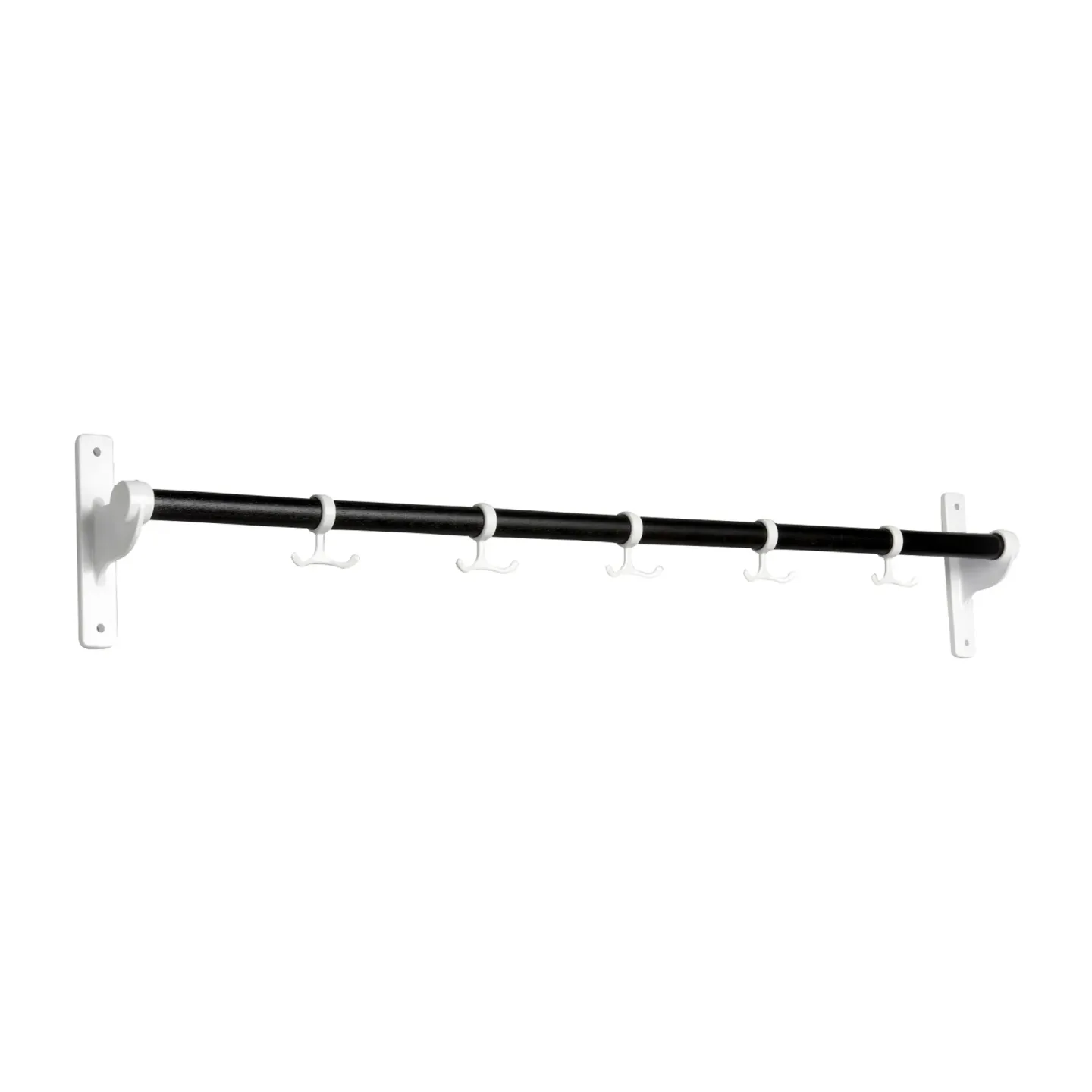 Essem Design Nostalgi Hakenliste 100 cm Eiche schwarz gebeizt-weiß
