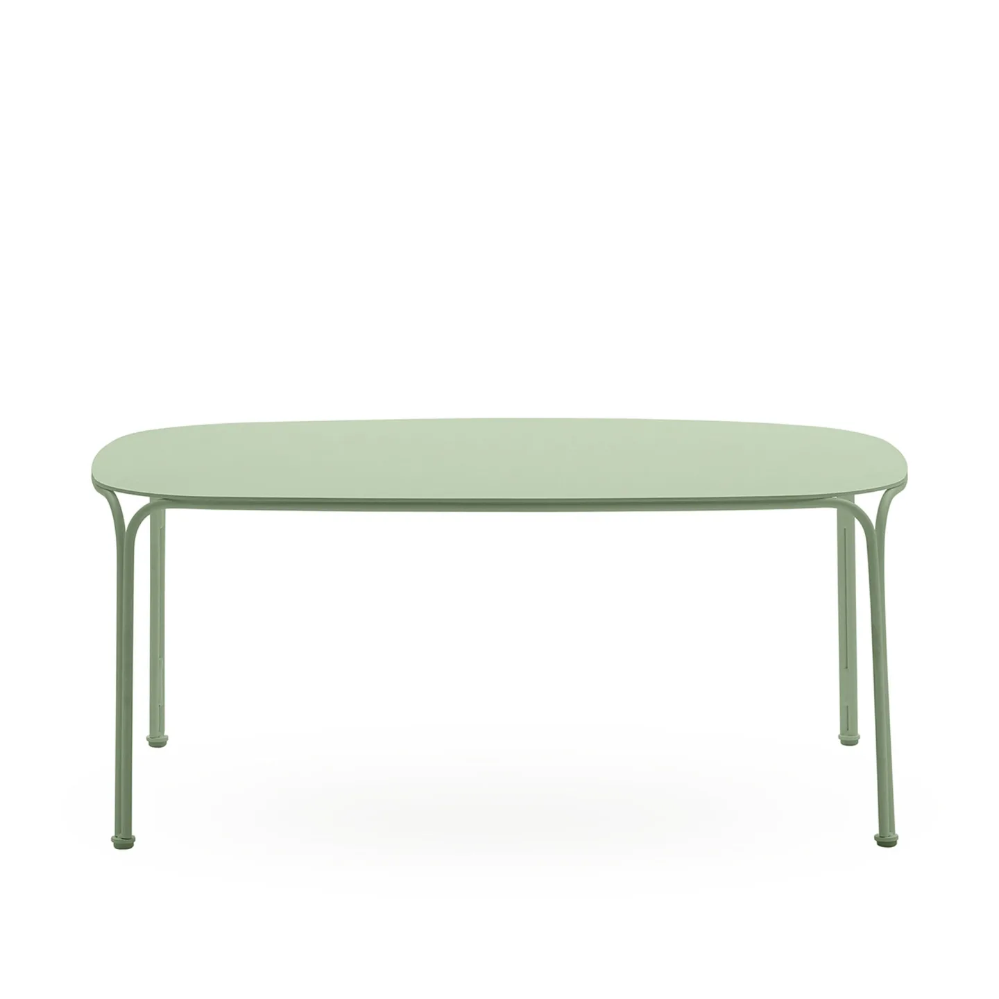 Kartell - Hiray Side Table H38 Sage - Småbord och sidobord utomhus - Ludovica + Roberto Palomba - Grön - Metall