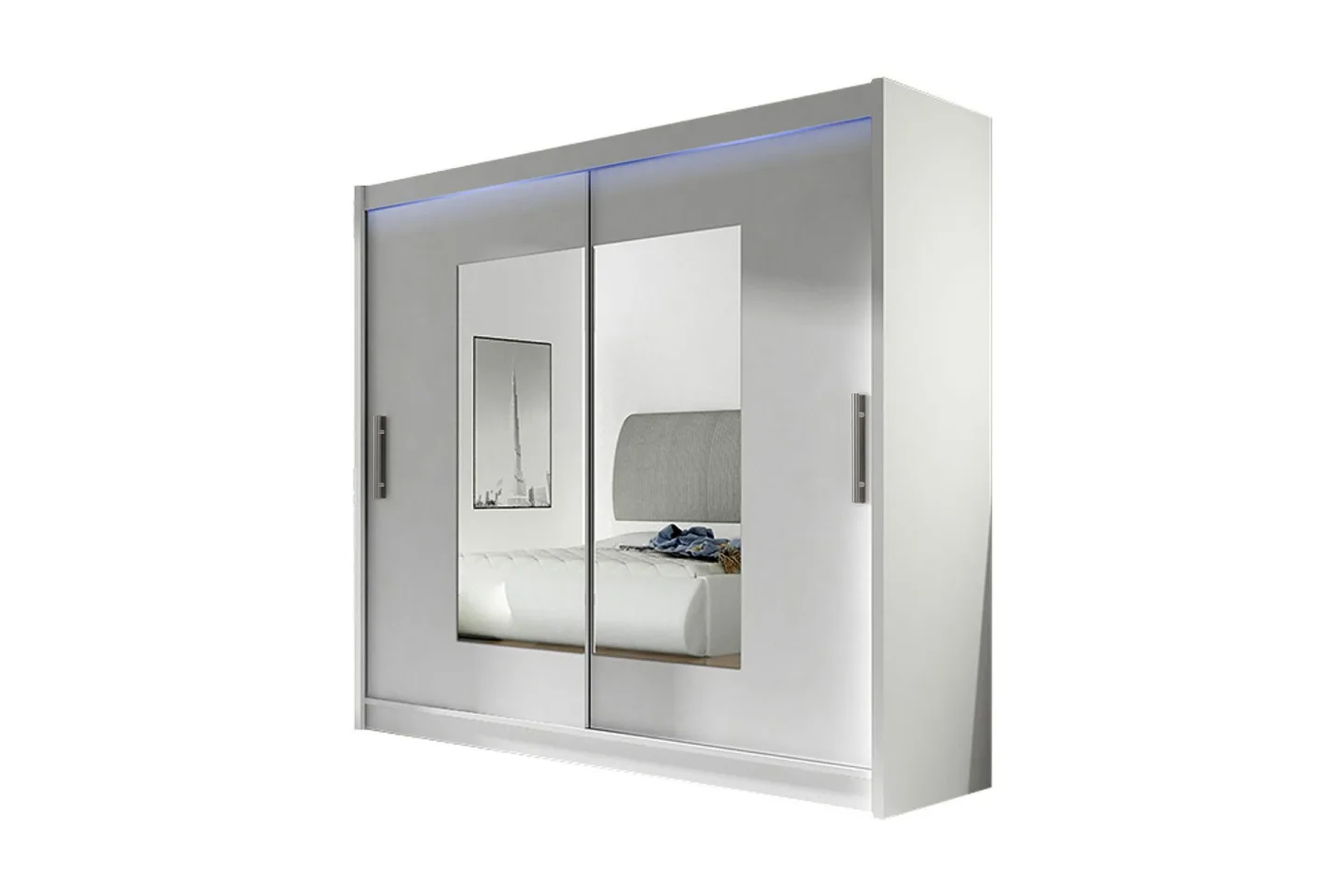 Prag Garderob 180x57x215 cm - Vit
