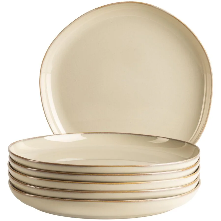 MÄSER Speiseteller-Set 6-tlg. Cordelia Beige Steinzeug