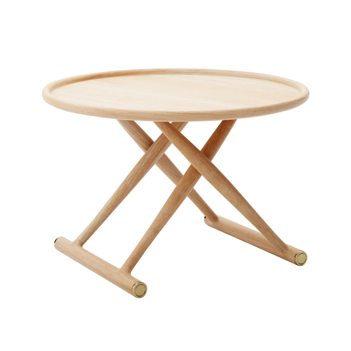 Carl Hansen - ML10097 - Egyptiska Bordet, Oljad Ek, Ø 85 cm - Sidobord - Mogens Lassen - Träfärgad - Trä