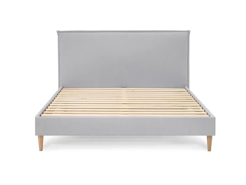 Bett BOBOCHIC SARY 160x200cm stoff hellgrau