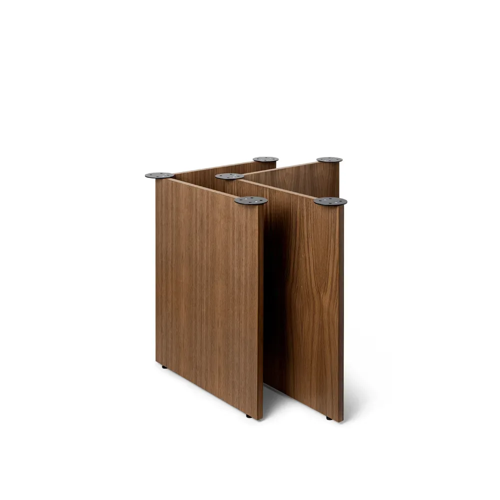 Ferm Living Mingle bordsben 2-pack walnut veneer, w68