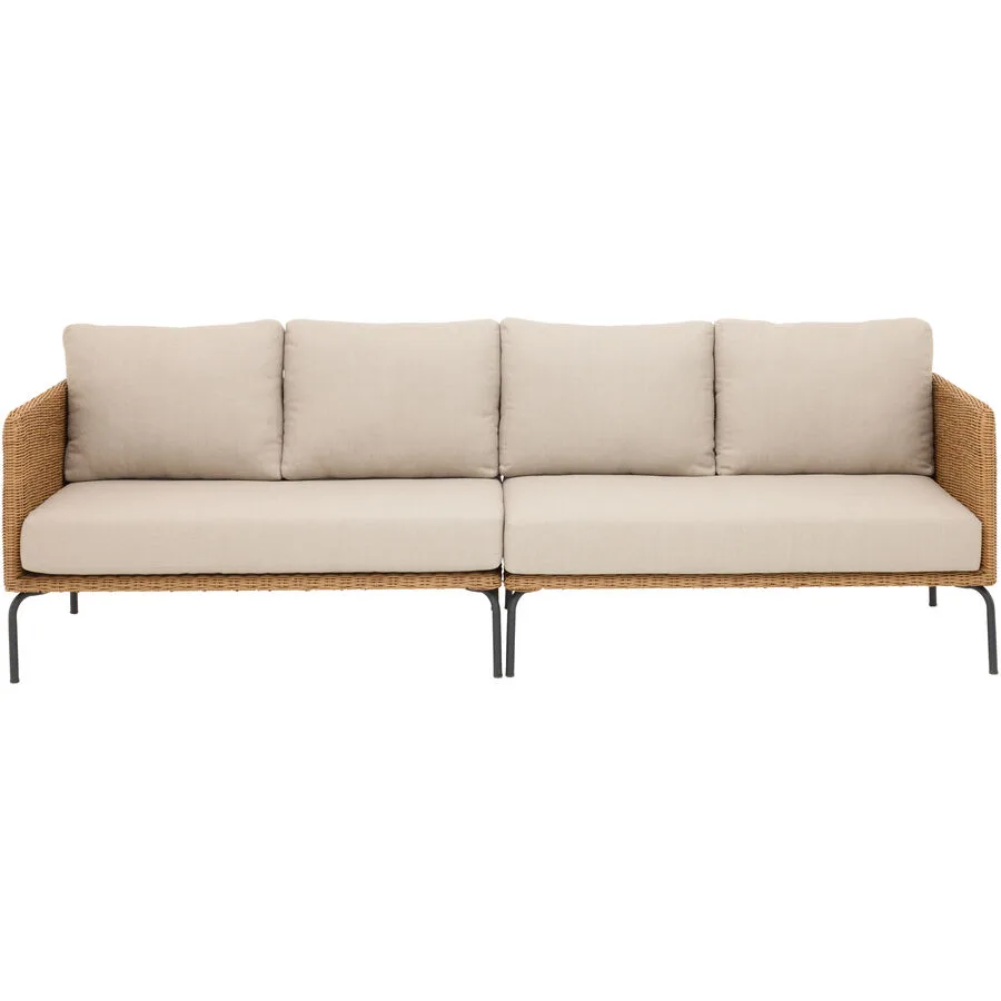 Gartenlounge Venta Braun Stahl B 240 H 65 cm