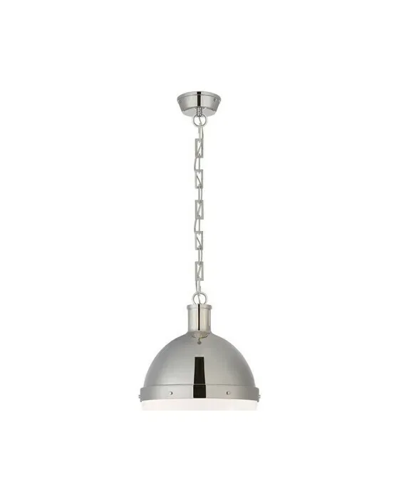 Large Hicks Pendant Polished Nickel