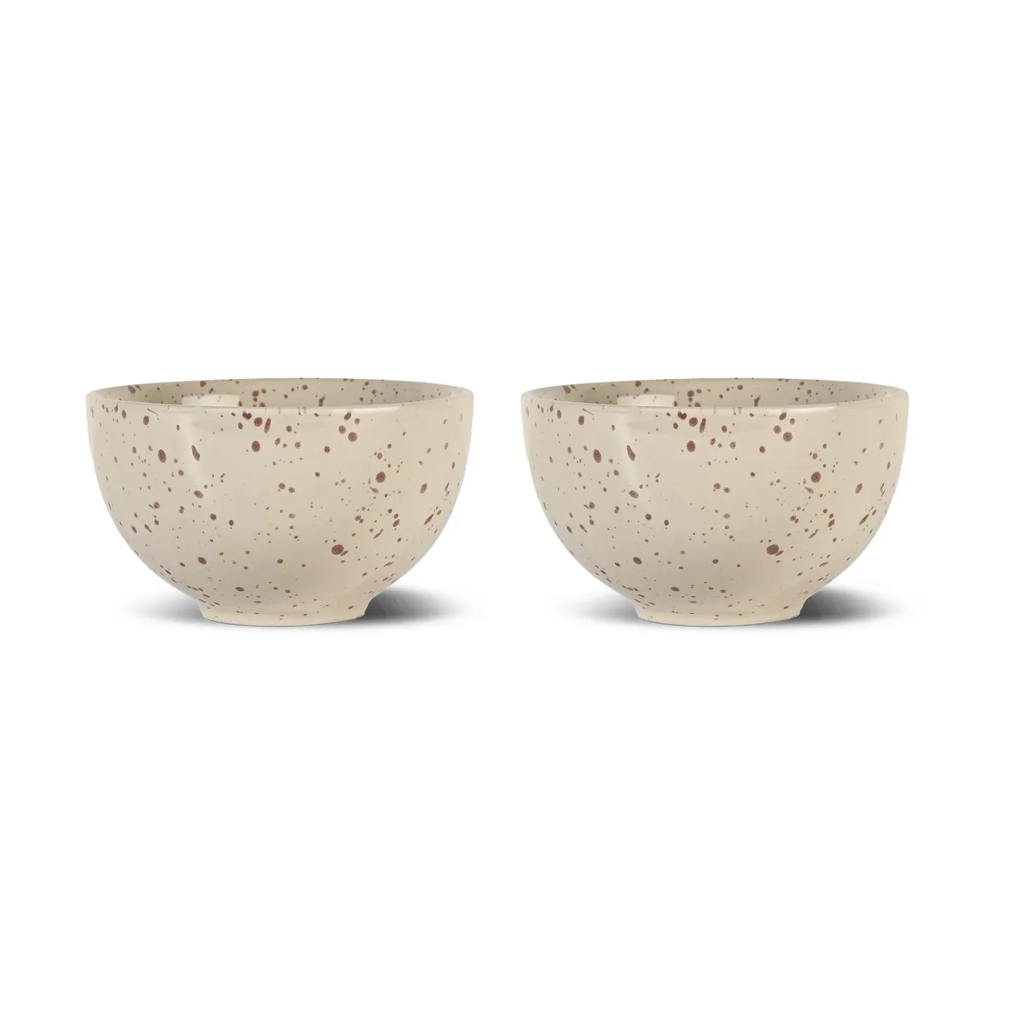 Sagaform Ditte Schale 2er-Pack Beige-Weinrot