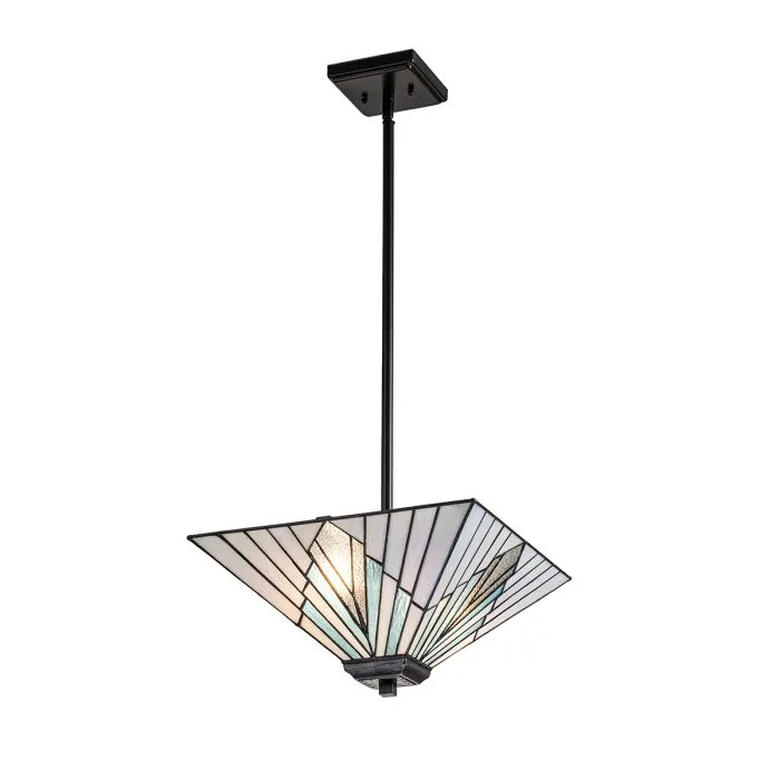 Elstead Lighting - Alderley 38cm - Tiffany lampor - Flerfärgad