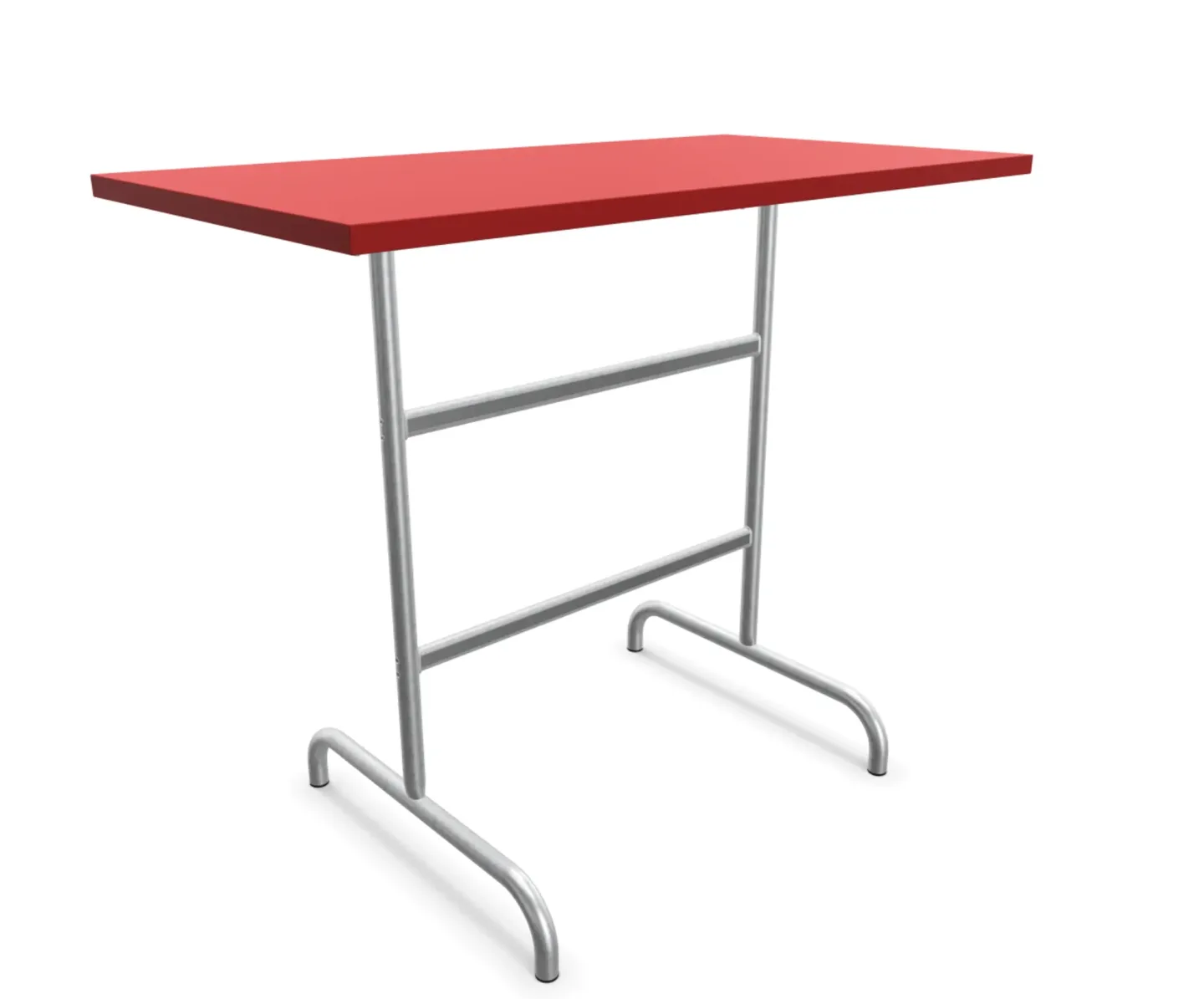 Schaffner Metall-Stehtisch Säntis Feuerverzinkt Rot | Schubiger Möbel