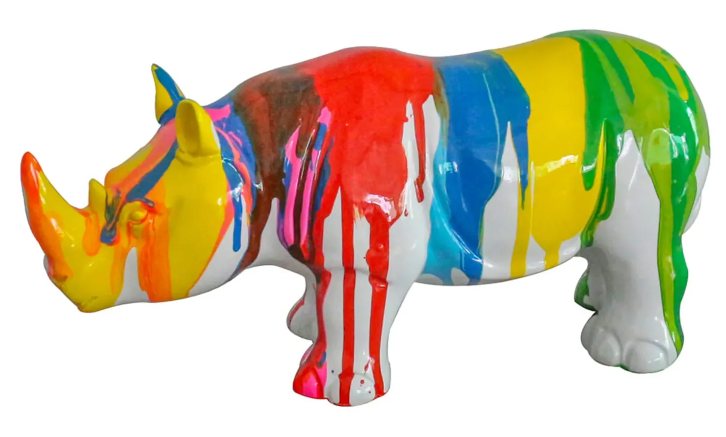 image LAND Skulptur Buntes Nashorn | Schubiger Möbel