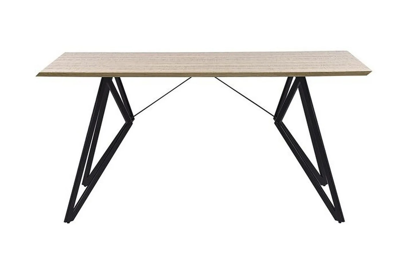 Buscot Matbord 160 cm - Ljust Trä/Svart