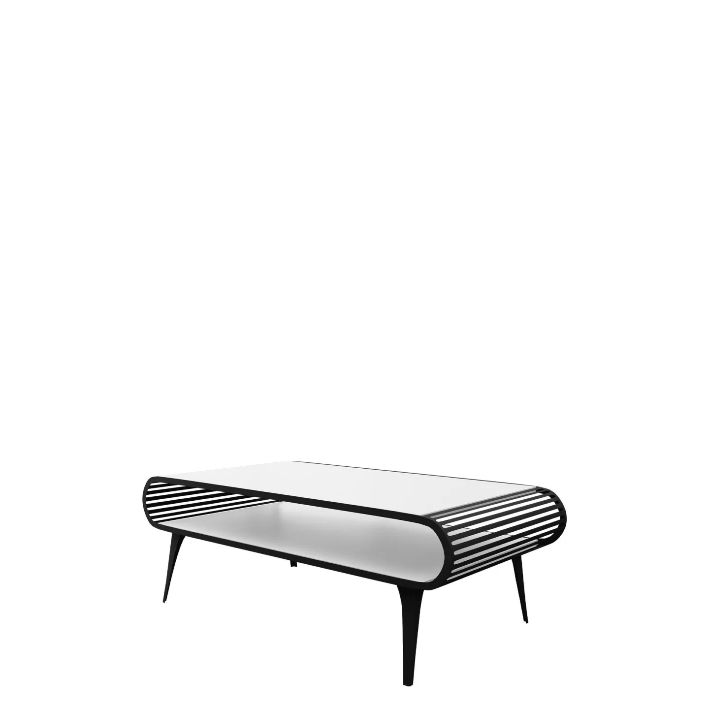 Salvaris Soffbord 120 cm - Svart och vit