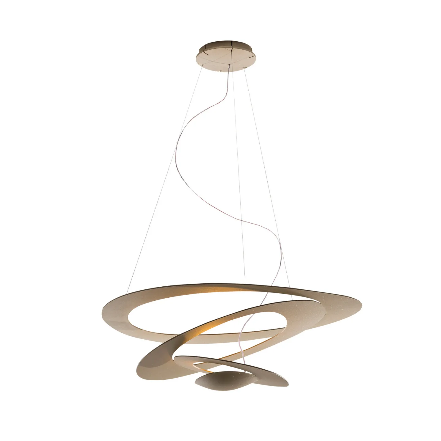 Pirce Mini LED Pendelleuchte Gold - Artemide - Wohnzimmer - Design - Metall - Einflammig