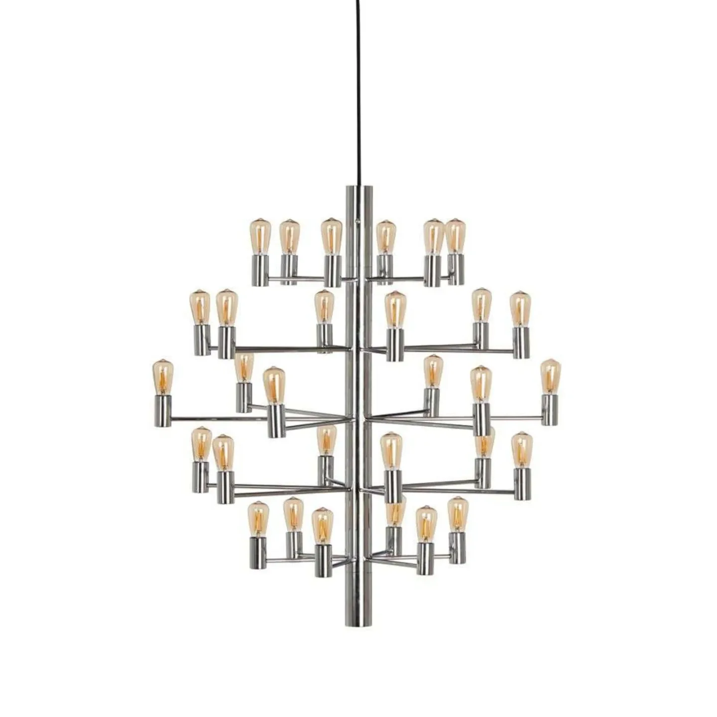 Manola 30 Kronleuchter Chrome - Herstal - Wohnzimmer - Metall