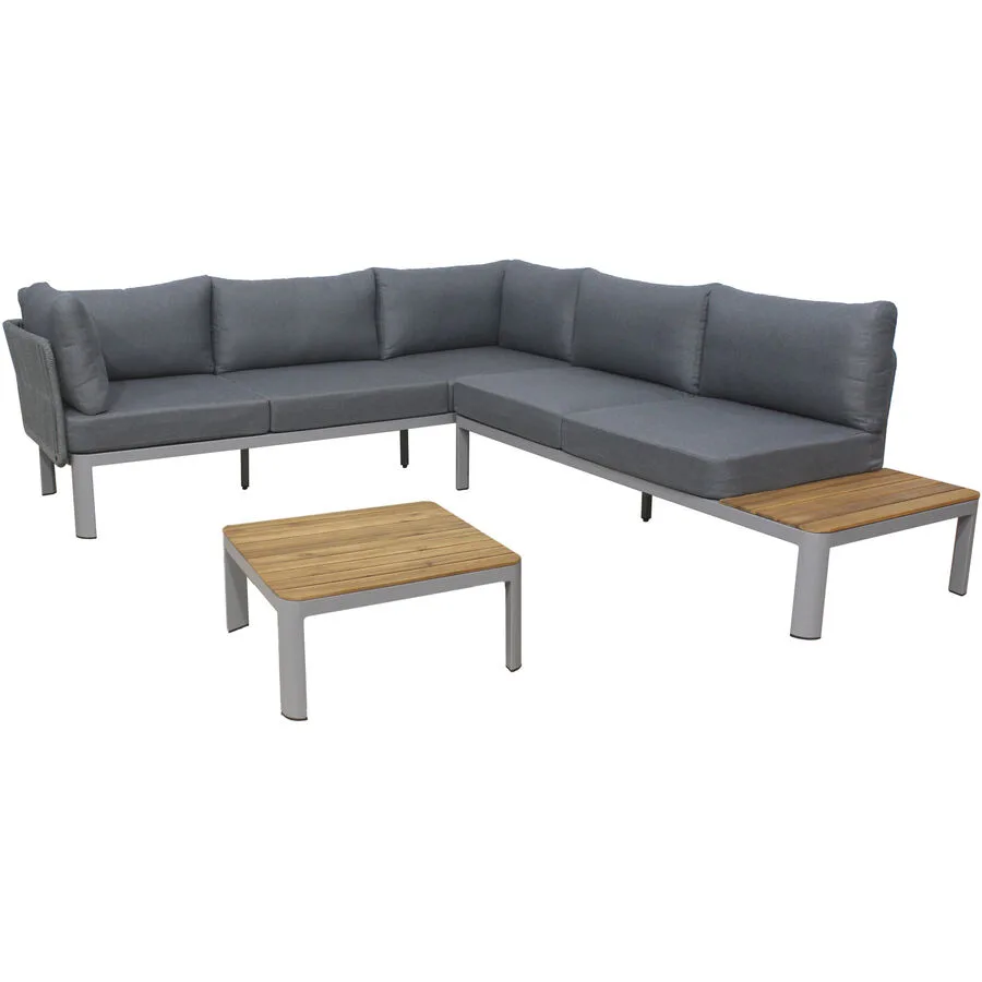 Gartenlounge Clasico Grau Aluminium T 240 H 66 cm