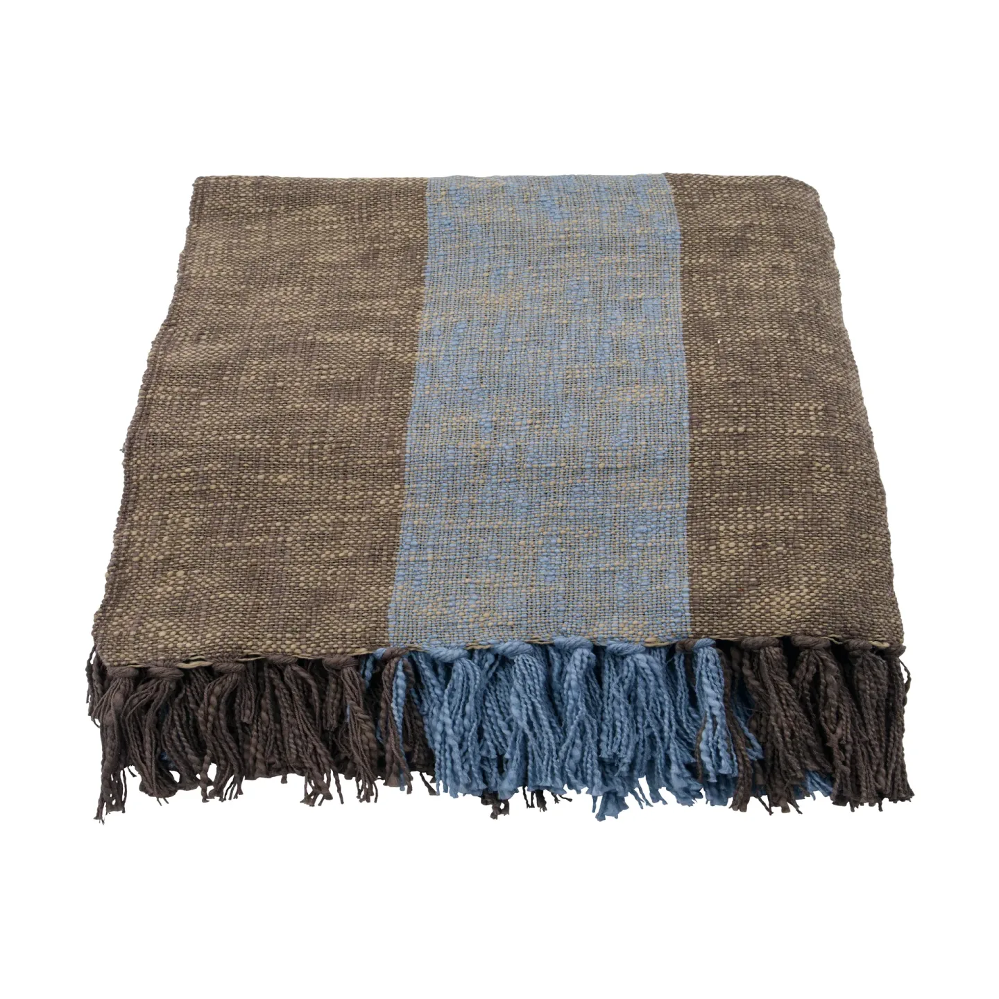 House Doctor Ponra Plaid 130x180 cm Braun-Hellblau