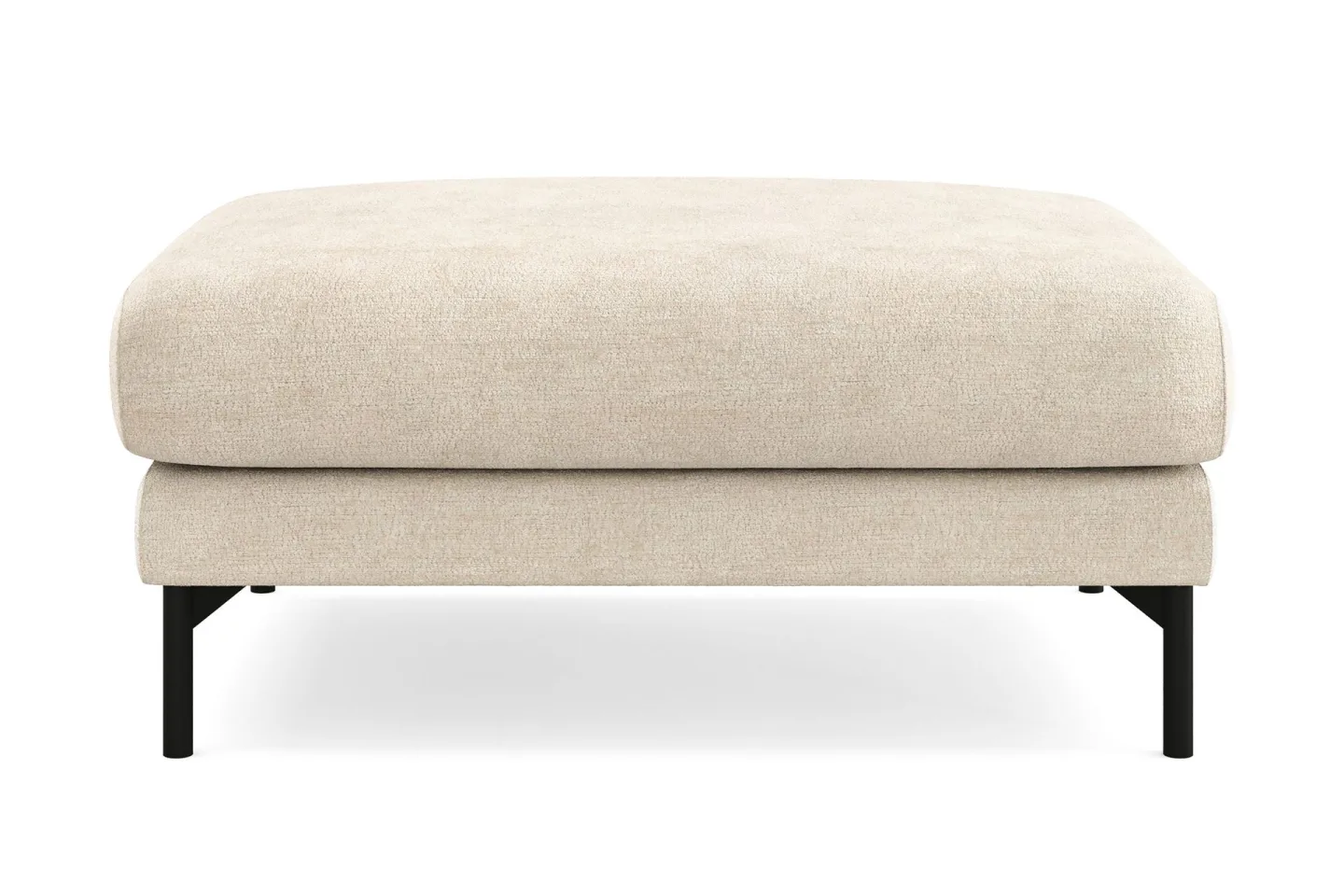 Menard Premium Fotpall i Chenille - Beige