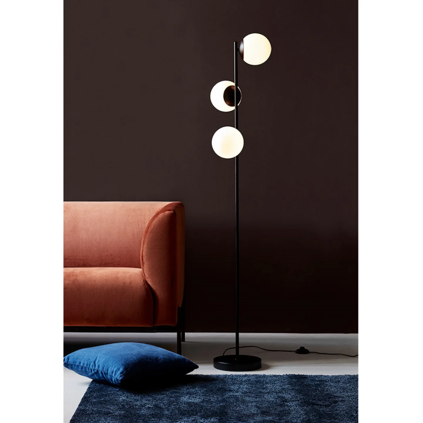 Lilly Stehleuchte Black/Opal - Nordlux - Wohnzimmer - Skandinavisch - Metall