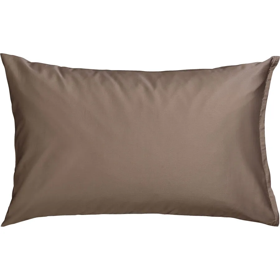 Kissenbezug Kos taupe Einfarbig Satin B 50 T 70 cm