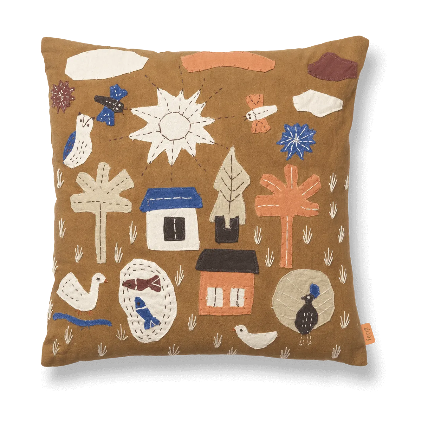 Ferm Living Village Kissen 40x40 cm Sugar Kelp