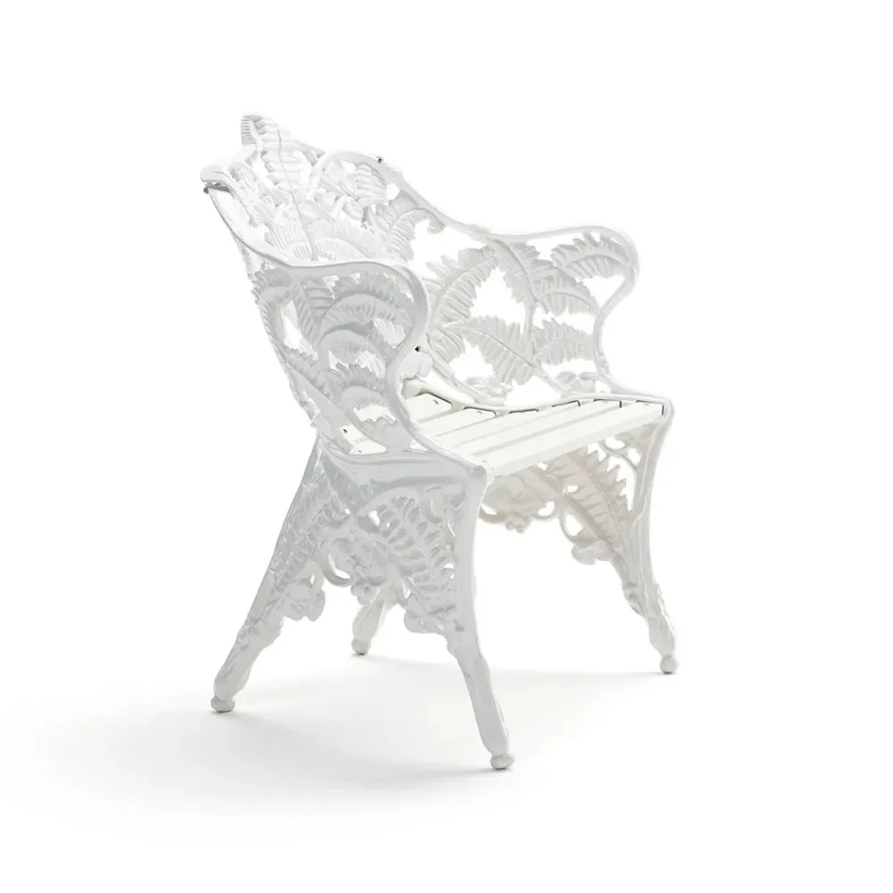 Byarums bruk Classic Sessel Weiß lackierte Kiefer, weißes Gestell