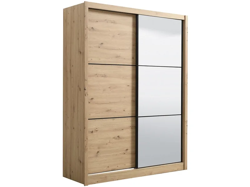 Schwebetürenschrank NAVARA artisan eiche 2 Türen