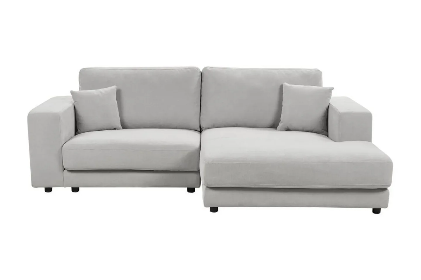 Ersi Soffa med Divan 3-sits - Grå/Svart