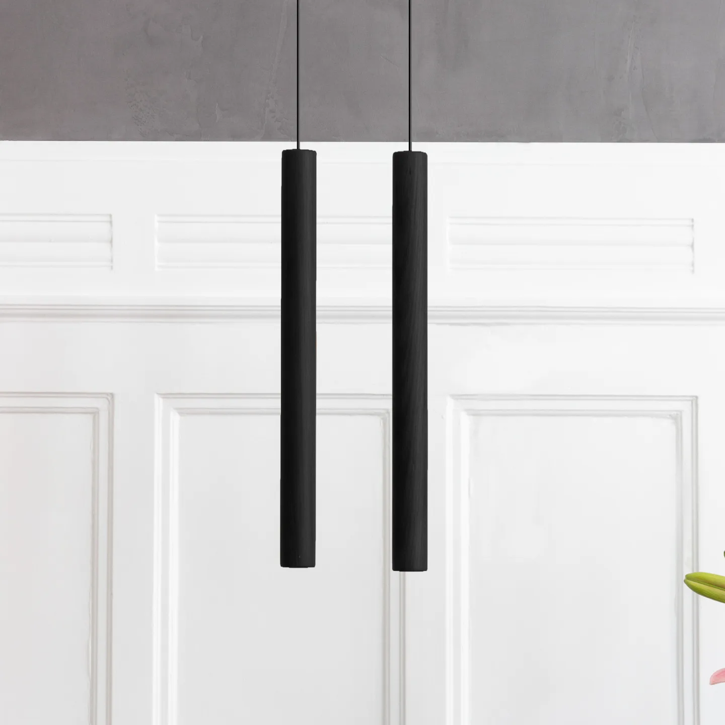 Chimes Tall Black - UMAGE - Stue - Skandinavisk - Tre - Med en lyskilde