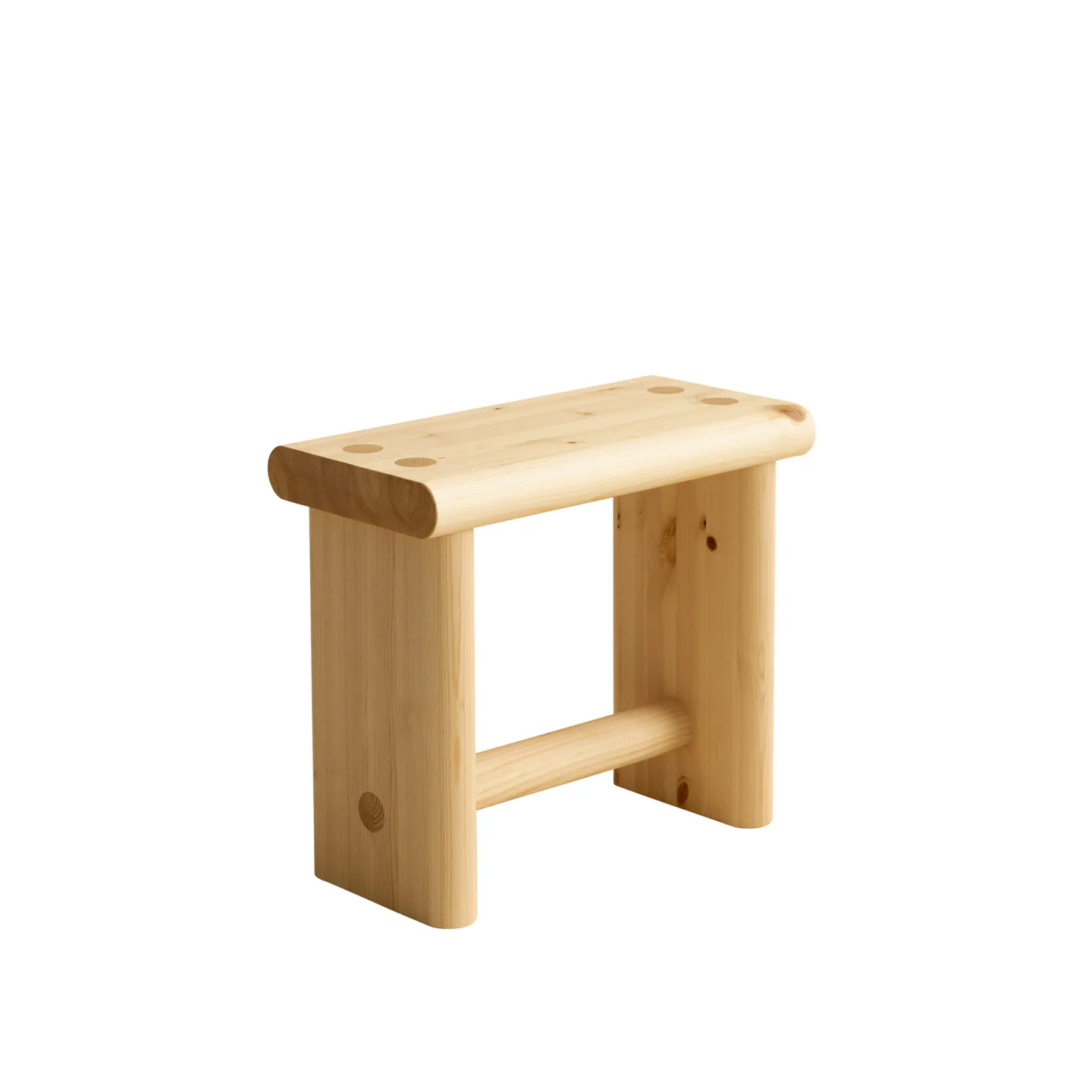 Vaarnii - 002 Ast Stool - Pallar - Dimitri Bähler - Träfärgad - Trä