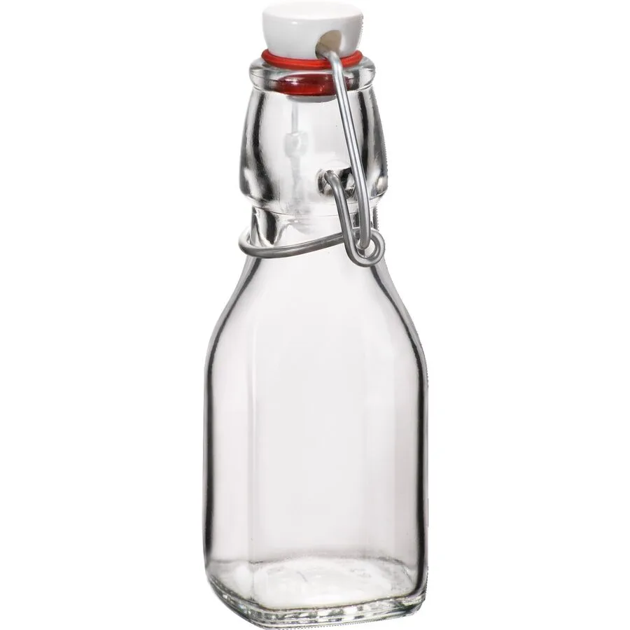 Bormioli Rocco Flasche Swing Transparent Aluminium/Glas 13.4 cm 0.125 l