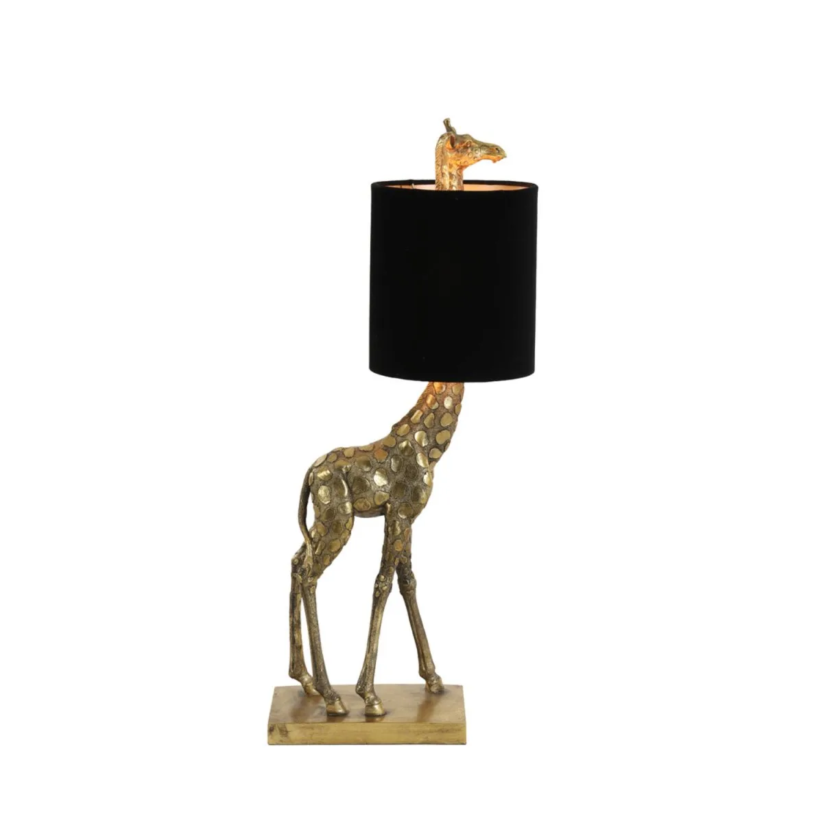 Light & Living - Giraffe 60cm - Bordslampa - Guld