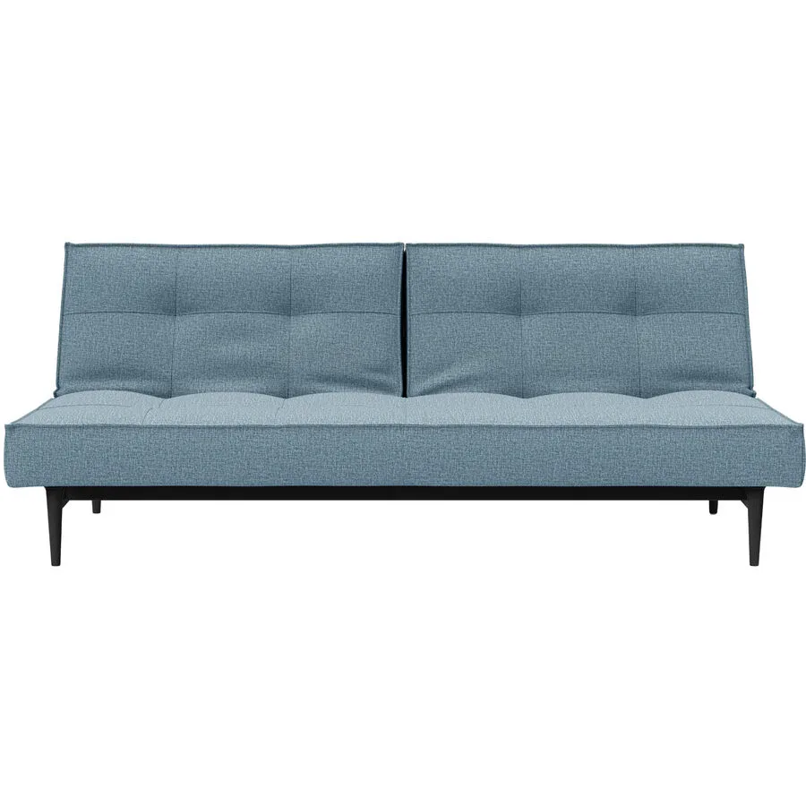 Bettsofa Split hellblau Stoff B 210 T 91 cm Klappbar